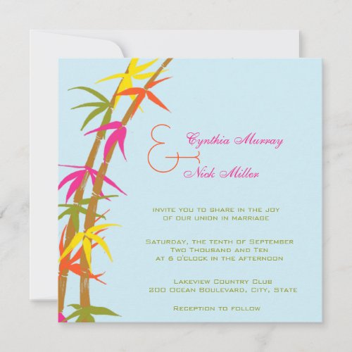 Tropical marriage - Wedding Cards Announcements