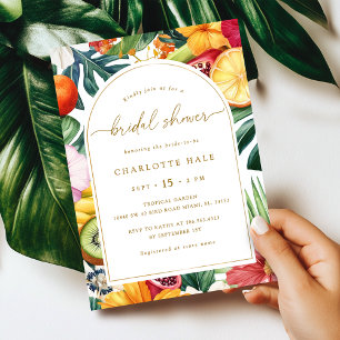 Tropical Colorful Bridal Shower Invitation