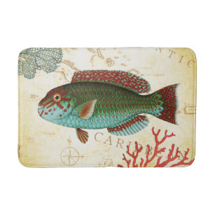 Coral Bath Mats Rugs Zazzle