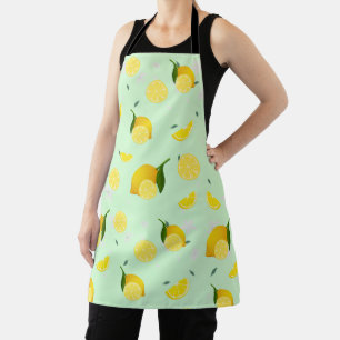 Tropical colorful Citrus SUMMER Orange lemon Slice Apron