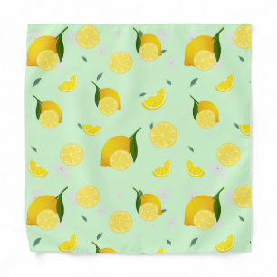 Tropical colorful Citrus SUMMER Orange lemon Slice Bandana