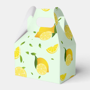 Tropical colorful Citrus SUMMER Orange lemon Slice Favor Boxes
