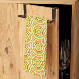 Tropical colorful Citrus SUMMER Orange lemon Slice Kitchen Towel