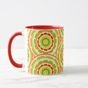 Tropical colorful Citrus SUMMER Orange lemon Slice Mug