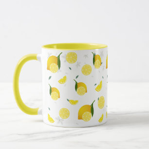 Tropical colorful Citrus SUMMER Orange lemon Slice Mug