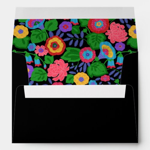 Tropical Colorful Flowers Floral Summer Pattern Envelope