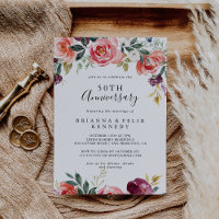 Tropical Colorful Summer 50th Wedding Anniversary