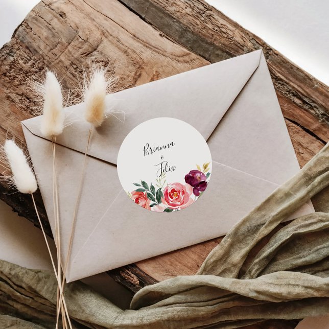 Tropical Colorful Summer Wedding Envelope Seals (Creator Uploaded)