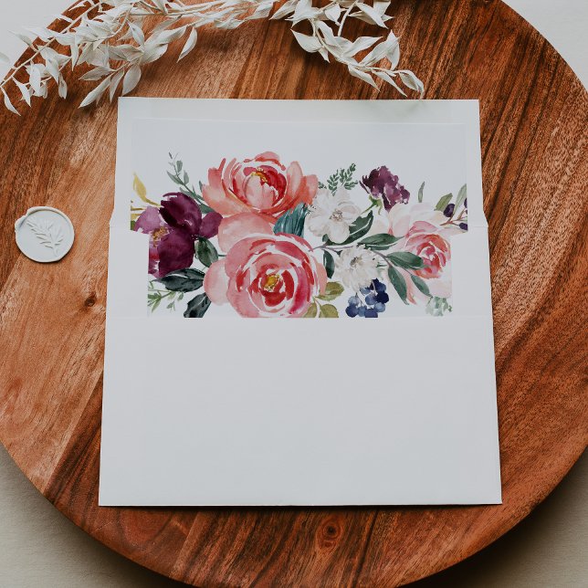 Tropical Colorful Summer Wedding Invitation Envelope (Creator Uploaded)