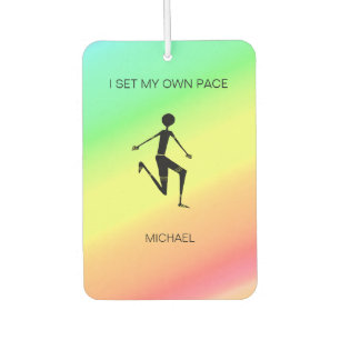 Tropical colors and Awesome Silhouette Athlete Air Freshener
