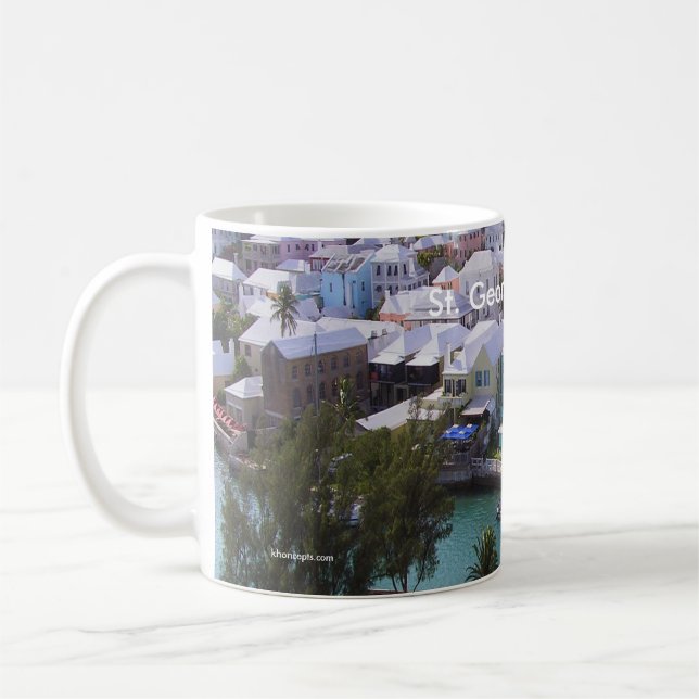 Tropical Colors of Bermuda Coffee Mug (Left)