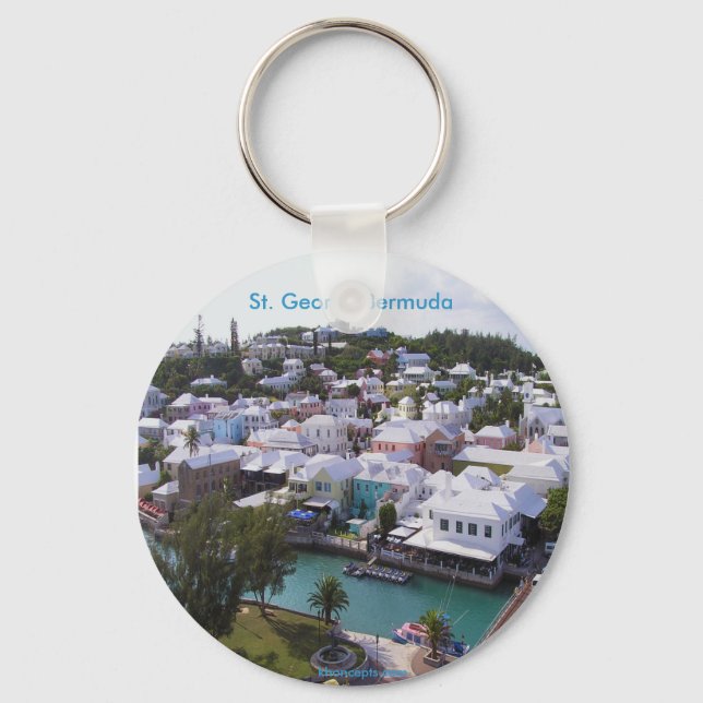Tropical Colors of Bermuda Keychain (Front)