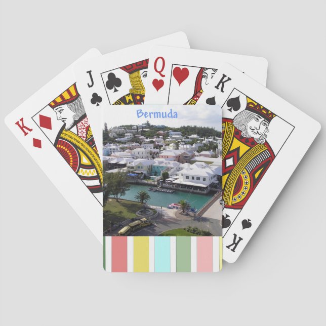 Tropical Colors of Bermuda Playing Cards (Back)