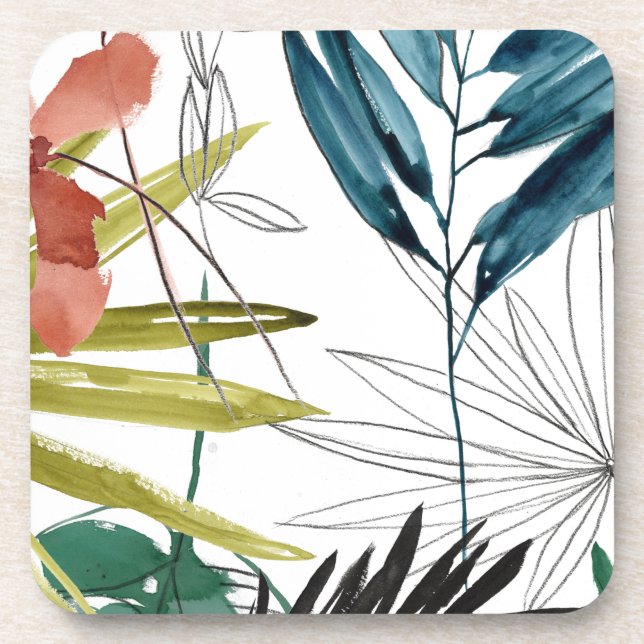 Tropical Composition Beverage Coaster (Front)