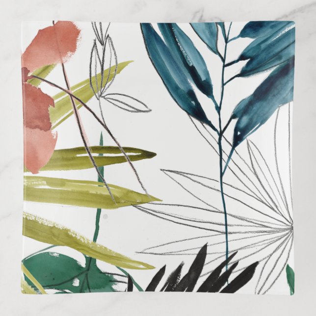Tropical Composition Trinket Tray (Front)
