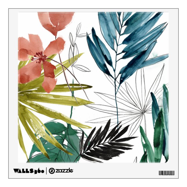 Tropical Composition Wall Decal (Front)