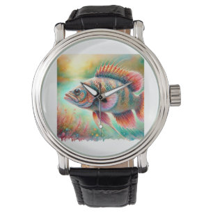 Tropical Coney Fish 030924AREF101 - Watercolor Watch