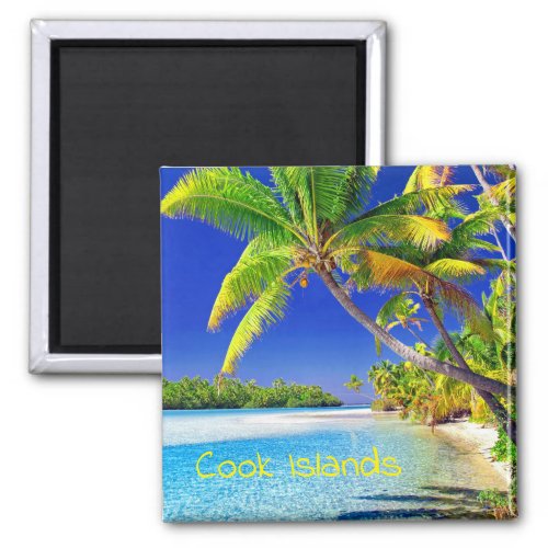 Tropical Cook Islands Paradise Magnet