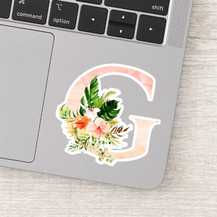 5 x Watercolour Flower Stickers Planner Decals Wall MacBook Laptop iPad