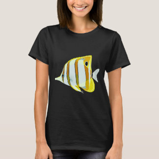 Tropical Coral Marine Butterfly Fish Animal T-Shirt