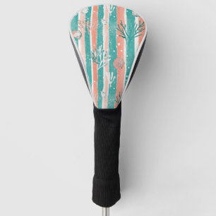Tropical Coral Ocean Pattern Golf Head Cover