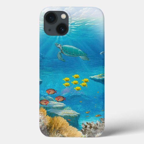 Tropical Coral Reef iPhone 13 Case
