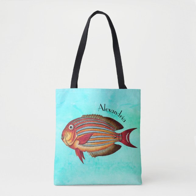 Tropical Coral Reef Fish Tote Bag (Front)