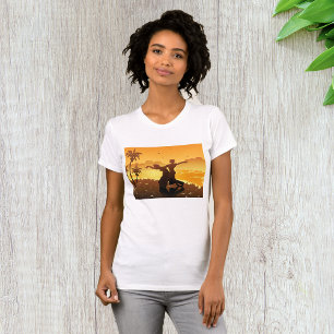 Tropical Couple Dancing at Sunset Beach T-Shirt