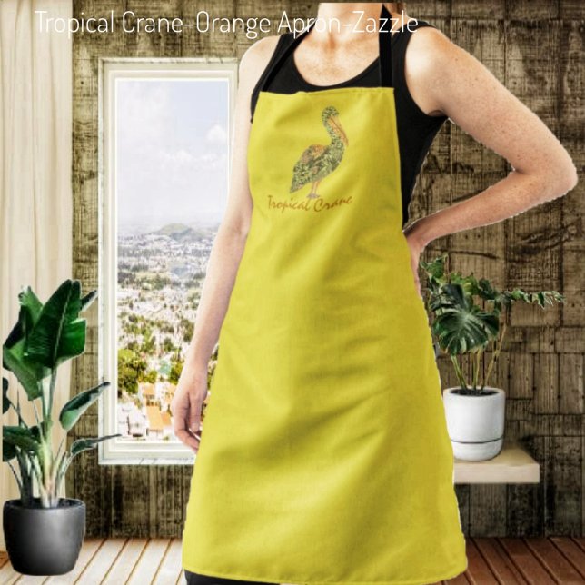 Tropical Crane  Apron (Creator Uploaded)