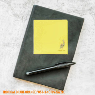 Tropical Crane Post-it Notes