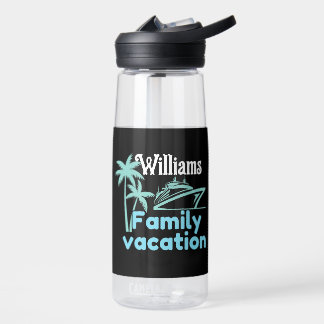 Tropical Cruise Vacation Water Bottle