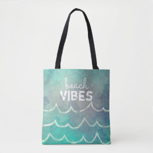 tropical custom personalized tote bag ocean design