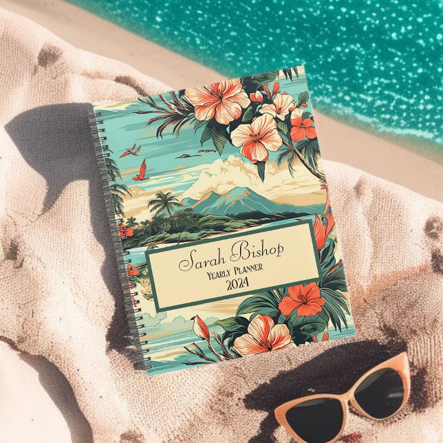 Tropical Customizable Yearly Planner Hardcover  (Creator Uploaded)