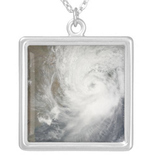 Tropical Cyclone Aila Silver Plated Necklace