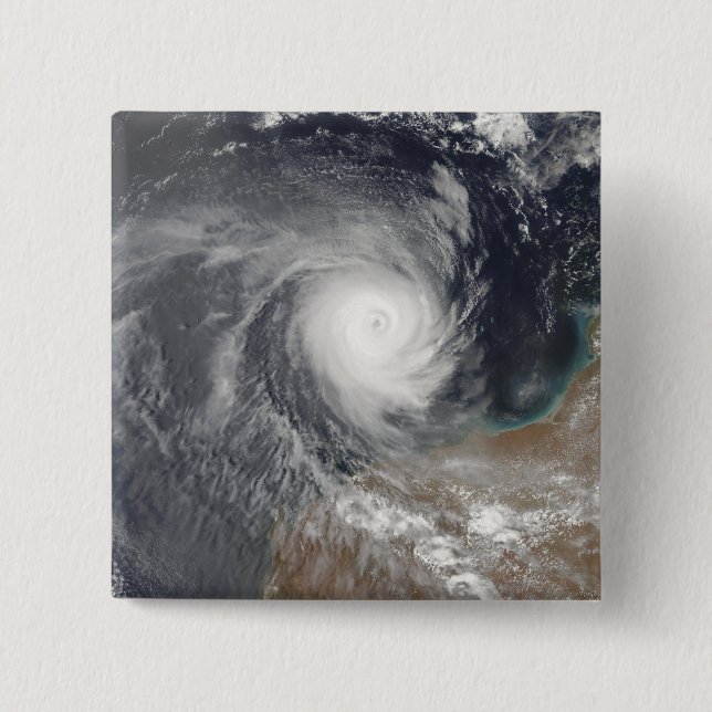 Tropical Cyclone Billy off Australia Pinback Button (Front)