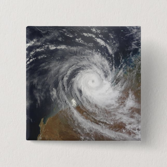 Tropical Cyclone Billy over Australia 2 Button (Front)