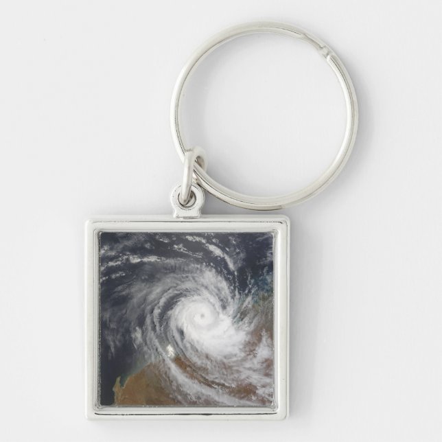Tropical Cyclone Billy over Australia 2 Keychain (Front)