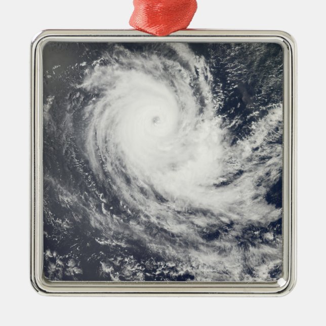 Tropical Cyclone Carina Metal Ornament (Front)