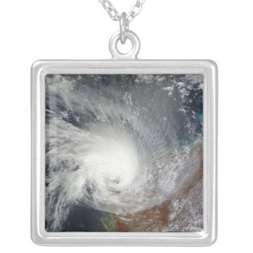 Tropical Cyclone Carlos Silver Plated Necklace