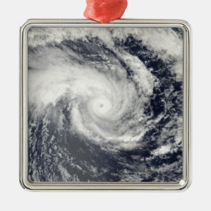 Tropical Cyclone Edzani in the South Indian Oce Metal Ornament