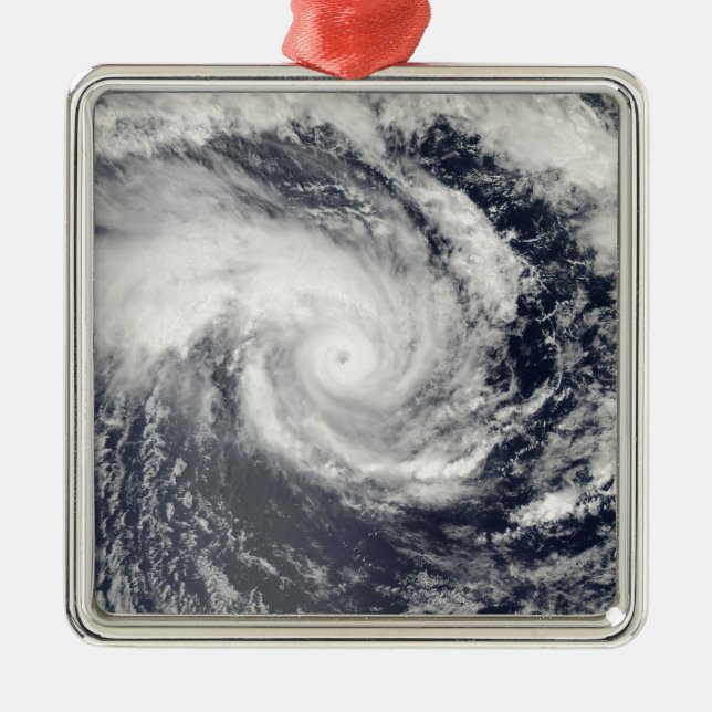 Tropical Cyclone Edzani in the South Indian Oce Metal Ornament (Front)