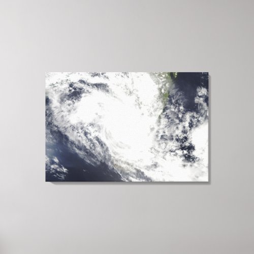 Tropical Cyclone Fami hovers over Madagascar Canvas Print