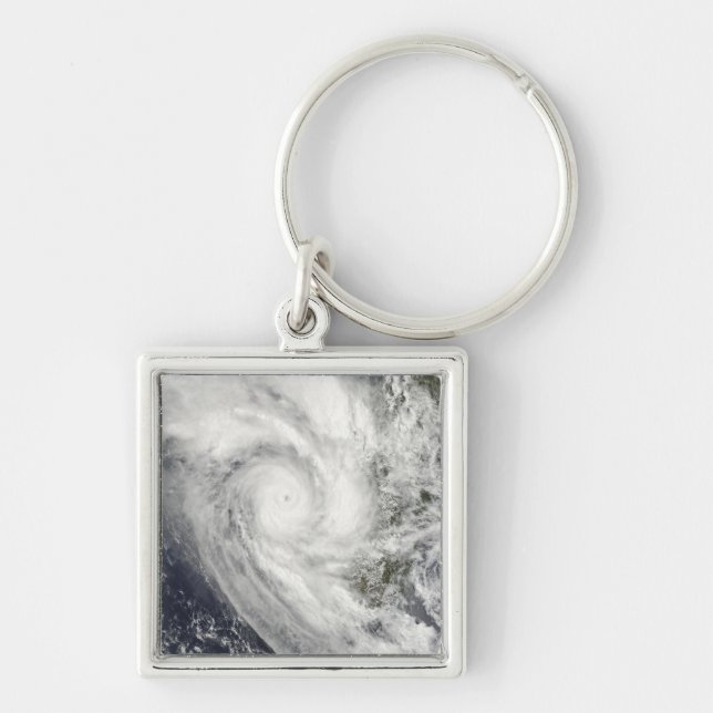 Tropical Cyclone Fanele over Madagascar Keychain (Front)