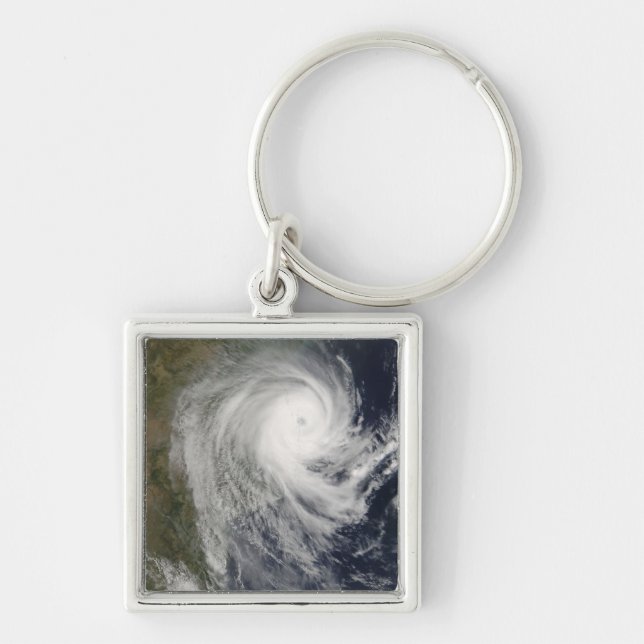 Tropical Cyclone Favio over Mozambique Keychain (Front)
