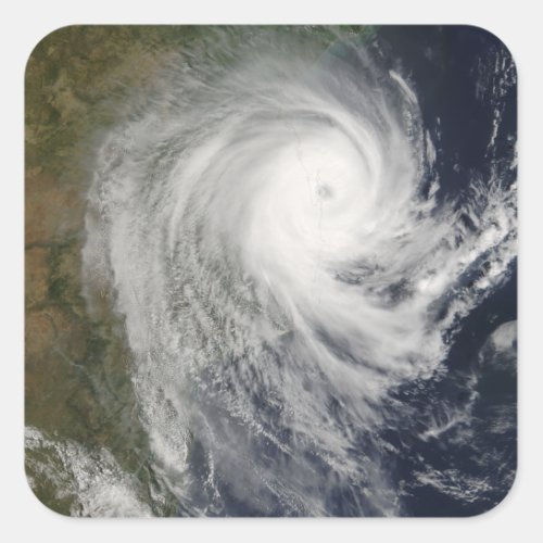 Tropical Cyclone Favio over Mozambique Square Sticker