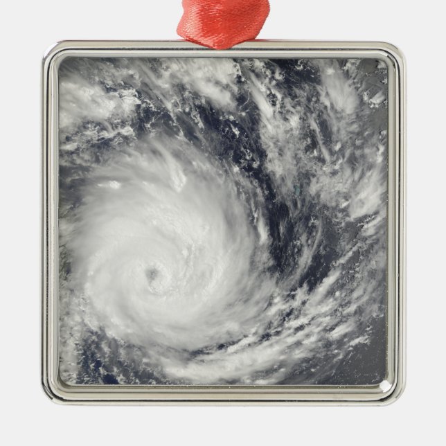 Tropical Cyclone Gael off Madagascar Metal Ornament (Front)