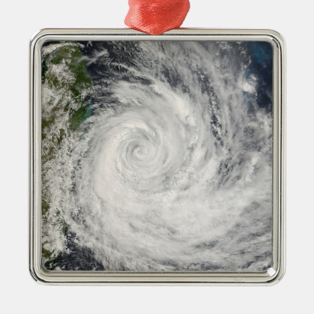 Tropical Cyclone Gamede off Madagascar Metal Ornament (Front)