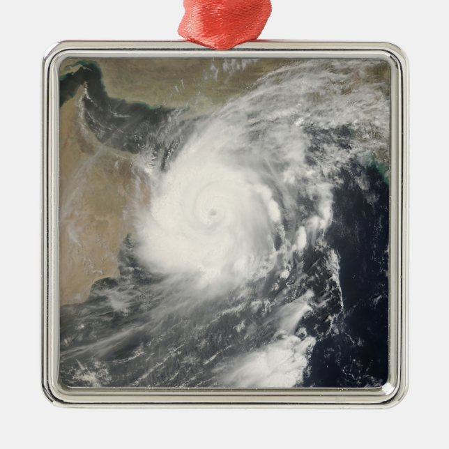 Tropical Cyclone Gonu in the Arabian Sea Metal Ornament (Front)