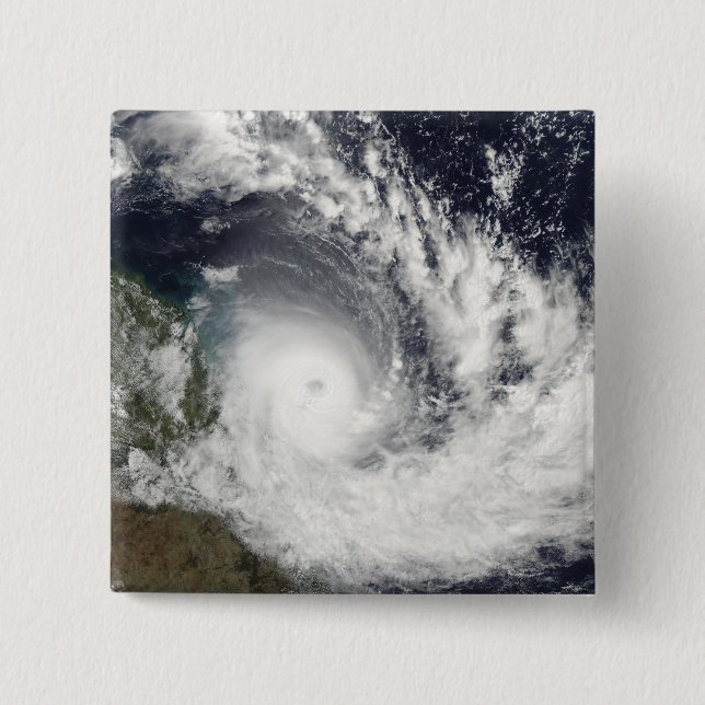 Tropical Cyclone Hamish over Australia Button (Front)