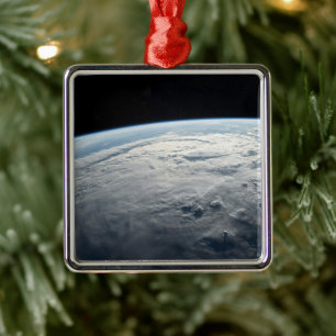 Tropical Cyclone Idai Above The Coast Of Africa. Metal Ornament